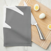 Pilot eines Funky White Flugzeug Geschirrtuch (Viertel Falte)