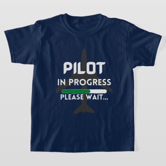 Pilot eines künftigen Piloten-Flugzeugs T-Shirt (Ablage )