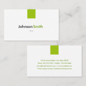 Pilot - Einfaches Minzgrün Visitenkarte (Vorne/Hinten)