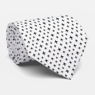 Pilot Faux Seide   Mikro-Flugzeug-Designer-Stil Krawatte