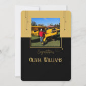 Pilot First Solo Foto, Custom Aviation Card (Vorderseite)