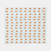 Pilot fliegendes Flugzeug am Himmel Fleecedecke (Vorderseite (Horizontal))