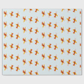 Pilot fliegendes Flugzeug am Himmel Geschenkpapier (Flach)