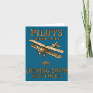 Pilot fliegt Flugzeug Ja Abenteuer Illustration Karte