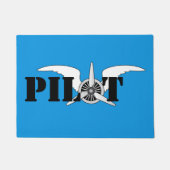 Pilot Flüge Luftfahrzeug Motor Propeller Fußmatte (Vorderseite)