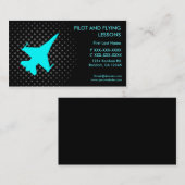 Pilot-Flugstunden, benutzerdefinierte Visitenkarte (Vorne/Hinten)