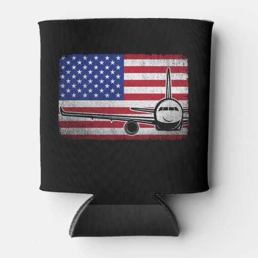 Pilot Flugzeug amerikanisches Flugzeug Luftfahrt Dosenkühler (Vorderseite)