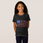 Pilot Flugzeug amerikanisches Flugzeug Luftfahrt T-Shirt (Vorne ganz)