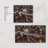 Pilot - Flugzeug - Motoren am bereiten Visitenkarte (Vorne/Hinten)