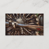 Pilot - Flugzeug - Motoren am bereiten Visitenkarte (Rückseite)