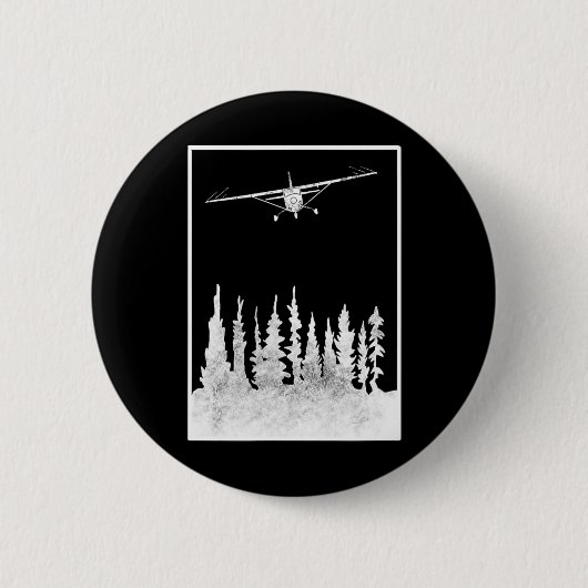Pilot-Flugzeug-Shirts - Flugzeug-Shirt - Luftfahrt Button (Vorderseite)