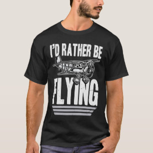 Pilot Flugzeuge Luftfahrzeug Luftfahrt Vintager Zu T-Shirt