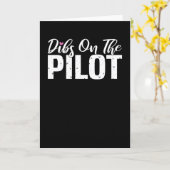 Pilot Flying Captain Airline Aviator Aviation Karte (Gelbe Blume)