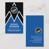 Pilot für ein Flugzeug mit zukunftsweisender Buchs Visitenkarte (Vorne/Hinten)