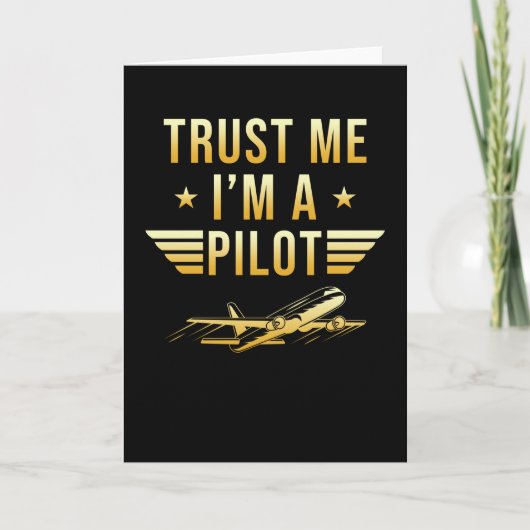 Pilot-Geschenk Karte (Vorderseite)