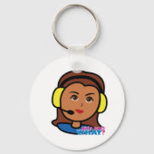 Pilot Girl Schlüsselanhänger (Vorderseite)