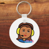 Pilot Girl Schlüsselanhänger (Vorderseite)