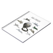 Pilot Helm der amerikanischen Luftwaffe mit Flugze Notizblock (Linke Seite)