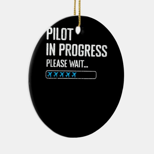 Pilot im Gange Bitte warten Loadung Fluggesellscha Keramik Ornament (Rechts)