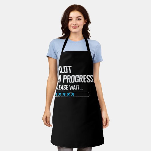 Pilot im Gange Bitte warten Loadung Fluggesellscha Schürze (Getragen)