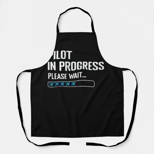 Pilot im Gange Bitte warten Loadung Fluggesellscha Schürze (Vorderseite)