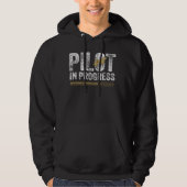 Pilot im Gange Funny Pilot & Aviation Flugzeug Hoodie (Vorderseite)