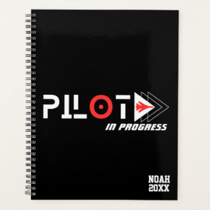 Pilot im Gange und Flugzeug, einfach modern, indiv Planer