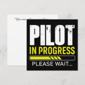 Pilot in Ausbildung… Bitte warten | Aviator Humor (Vorne/Hinten)