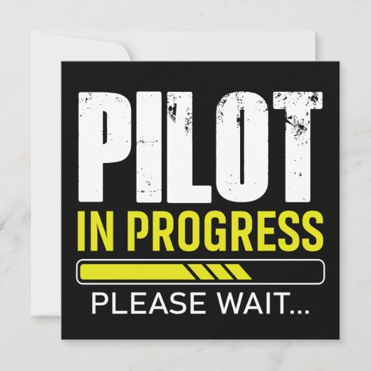 Pilot in Ausbildung… Bitte warten | Aviator Humor (Vorderseite)