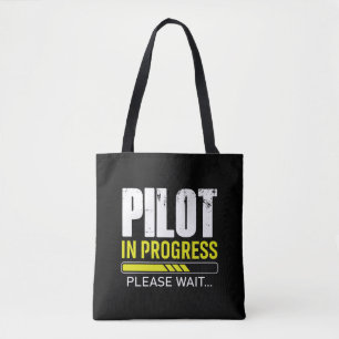 Pilot in Ausbildung… Bitte warten Geschenkidee f Tasche