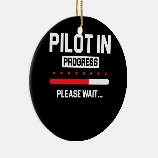 Pilot in der Flugschule für Fortschritt Keramik Ornament (Rechts)