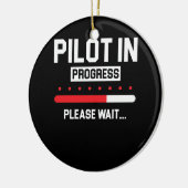 Pilot in der Flugschule für Fortschritt Keramik Ornament (Links)