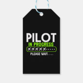 Pilot in der Flugschule für laufende Beladung Geschenkanhänger (Rückseite)