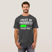 Pilot in der Funny Flight School T-Shirt (Vorne ganz)