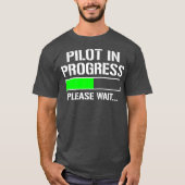 Pilot in der Funny Flight School T-Shirt (Vorderseite)