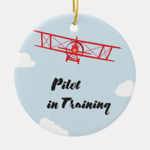 Pilot in der Trainings-Verzierung Keramik Ornament