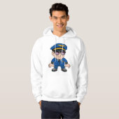 Pilot in Sonnenbrille Hoodie (Vorne ganz)