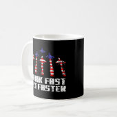 Pilot Jet Fighter Flugzeug Aviation American Flag Kaffeetasse (Vorderseite Links)