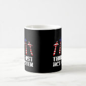 Pilot Jet Fighter Flugzeug Aviation American Flag Kaffeetasse (Mittel)