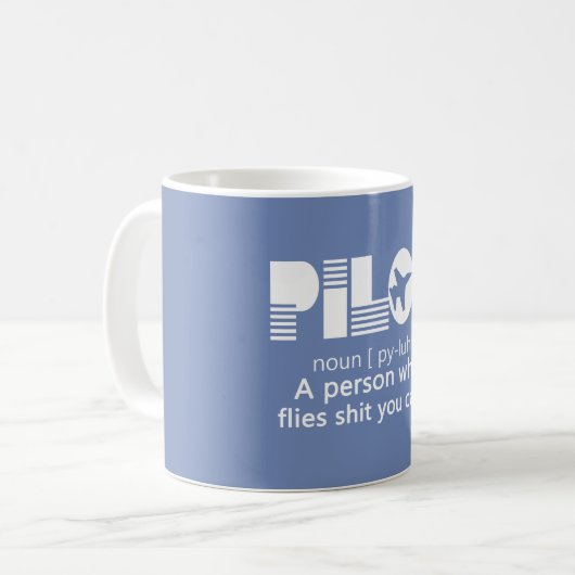 PILOT KAFFEETASSE (Vorderseite Links)