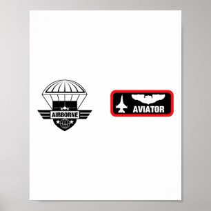 Pilot-Kampfflugzeug des militärischen Aviators, Ha Poster