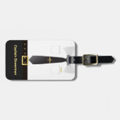 Pilot Kapitän Aviator Uniform personalisiert Gepäckanhänger (Vorderseite horizontal)