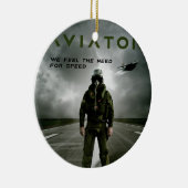 Pilot Keramik Ornament (Rechts)