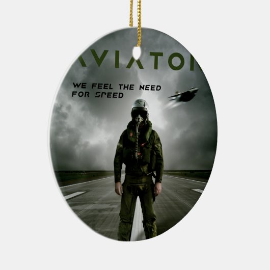 Pilot Keramik Ornament (Rechts)