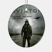 Pilot Keramik Ornament (Links)