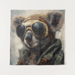 Pilot Koala Wandteppich