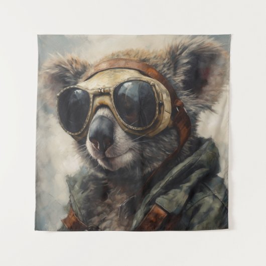 Pilot Koala Wandteppich (Vorderseite)