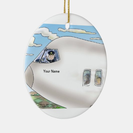 Pilot, Kommerziell - Männchen Keramikornament (Rechts)