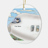 Pilot, Kommerziell - Männchen Keramikornament (Links)