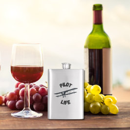 Pilot Life | Luftfahrt | Flugzeug | Flug Flachmann